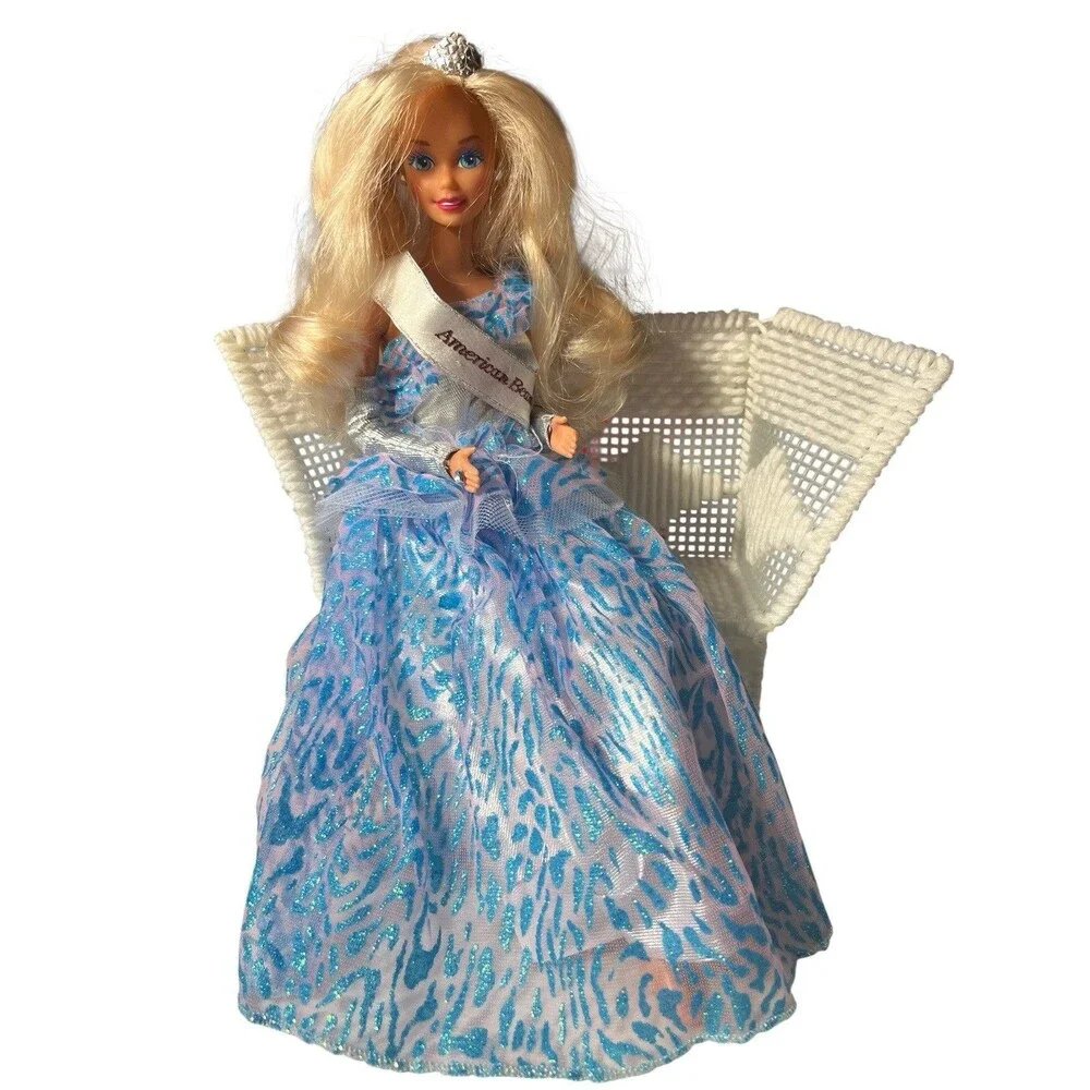 Handmade Barbie Compatible Furniture 2 Table Chair Sofa Lounge Doll not Included